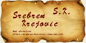 Srebren Krejović vizit kartica